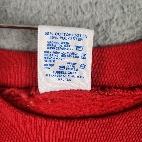 Vtg Christmas Sweater Medium Bear Funny Humor Crewneck 90's Holiday Cotton Blend - Picture 10 of 12